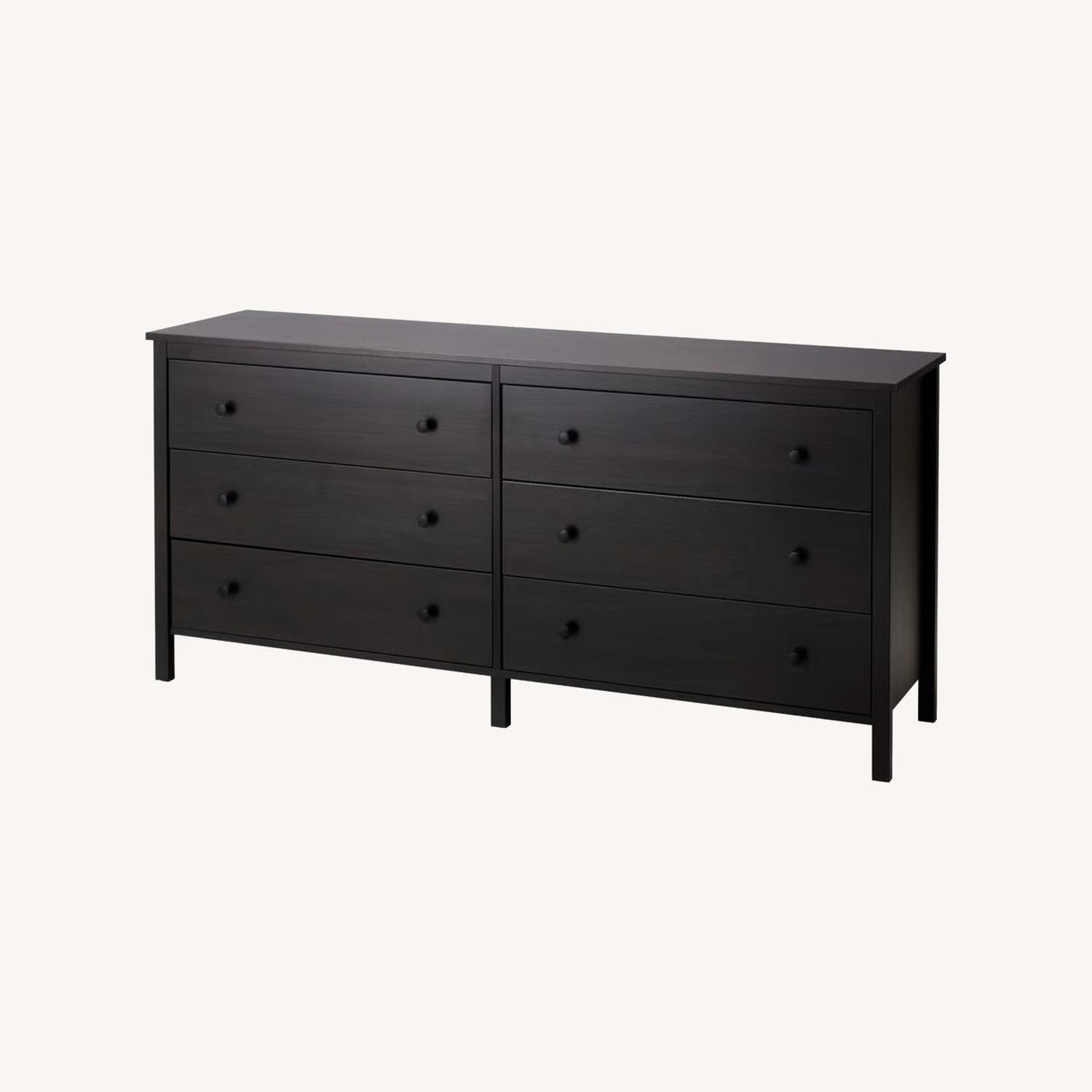 Dark Brown Wood Dresser - image-0