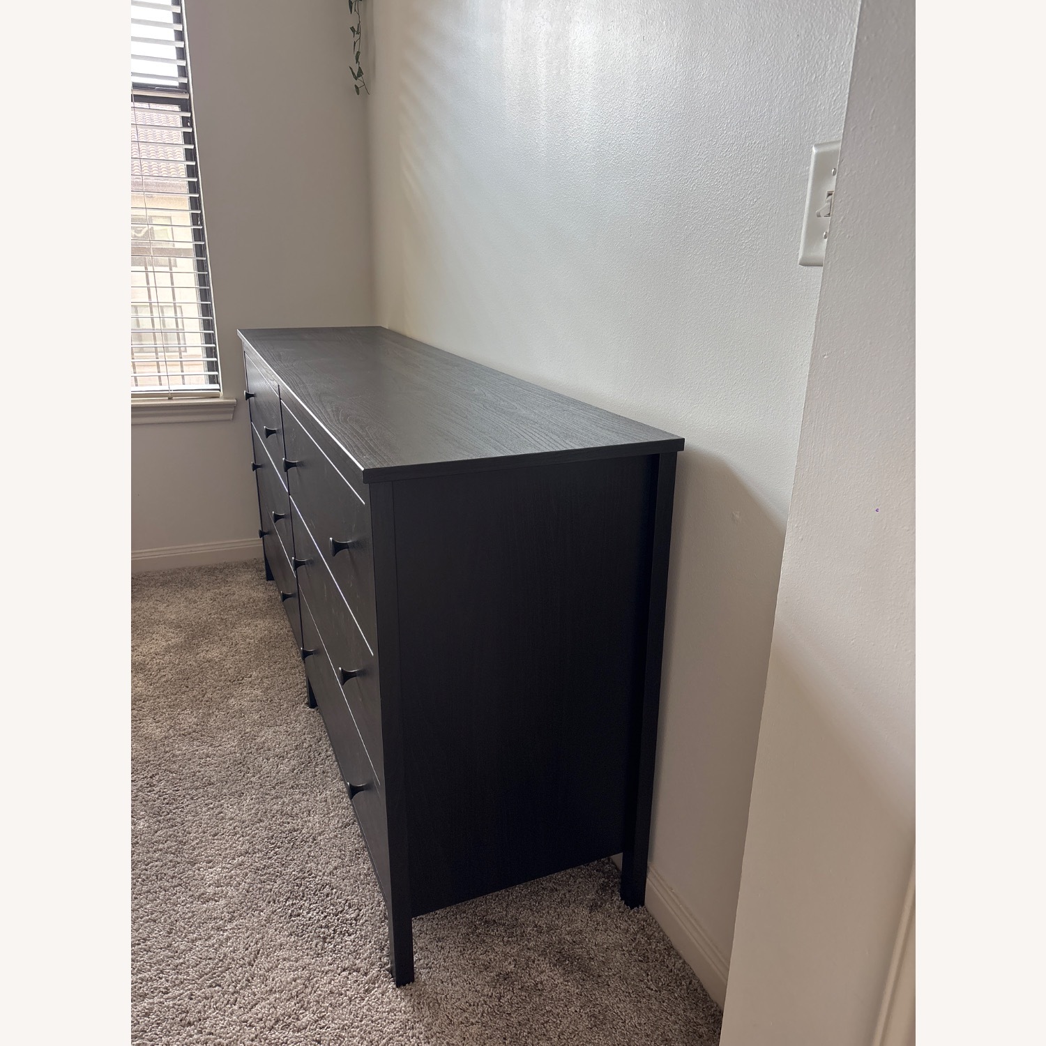 Dark Brown Wood Dresser - image-3