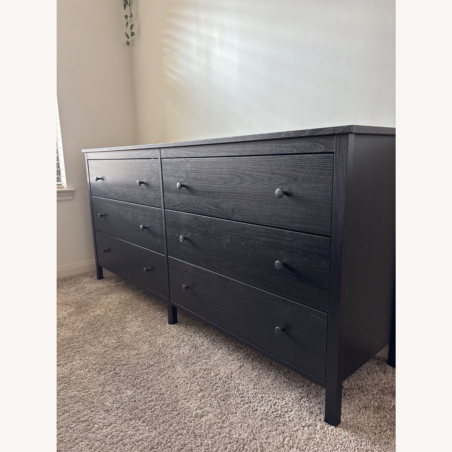 Dark Brown Wood Dresser - image-4