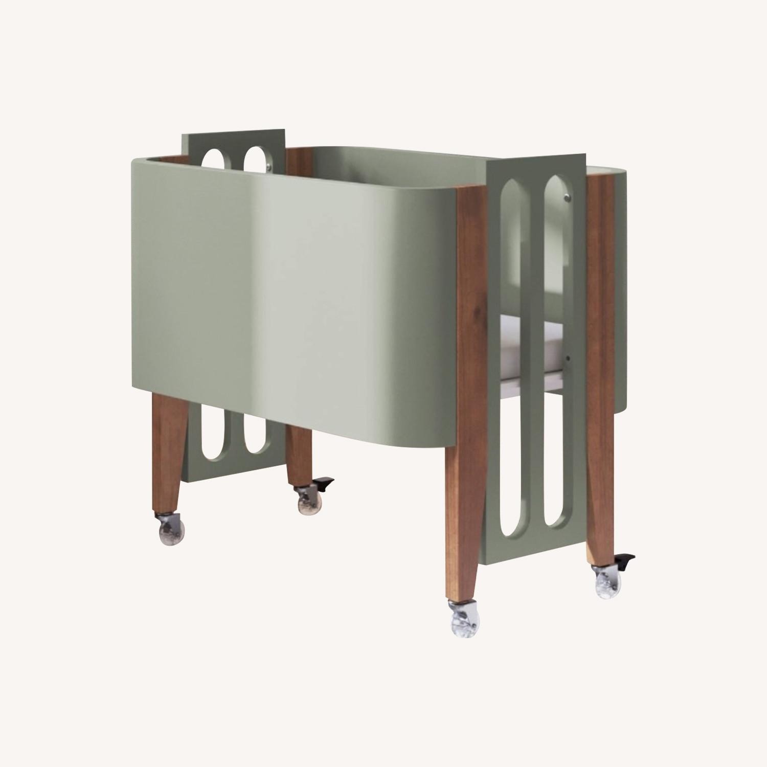The Palm Crib Green Wood Crib - image-0
