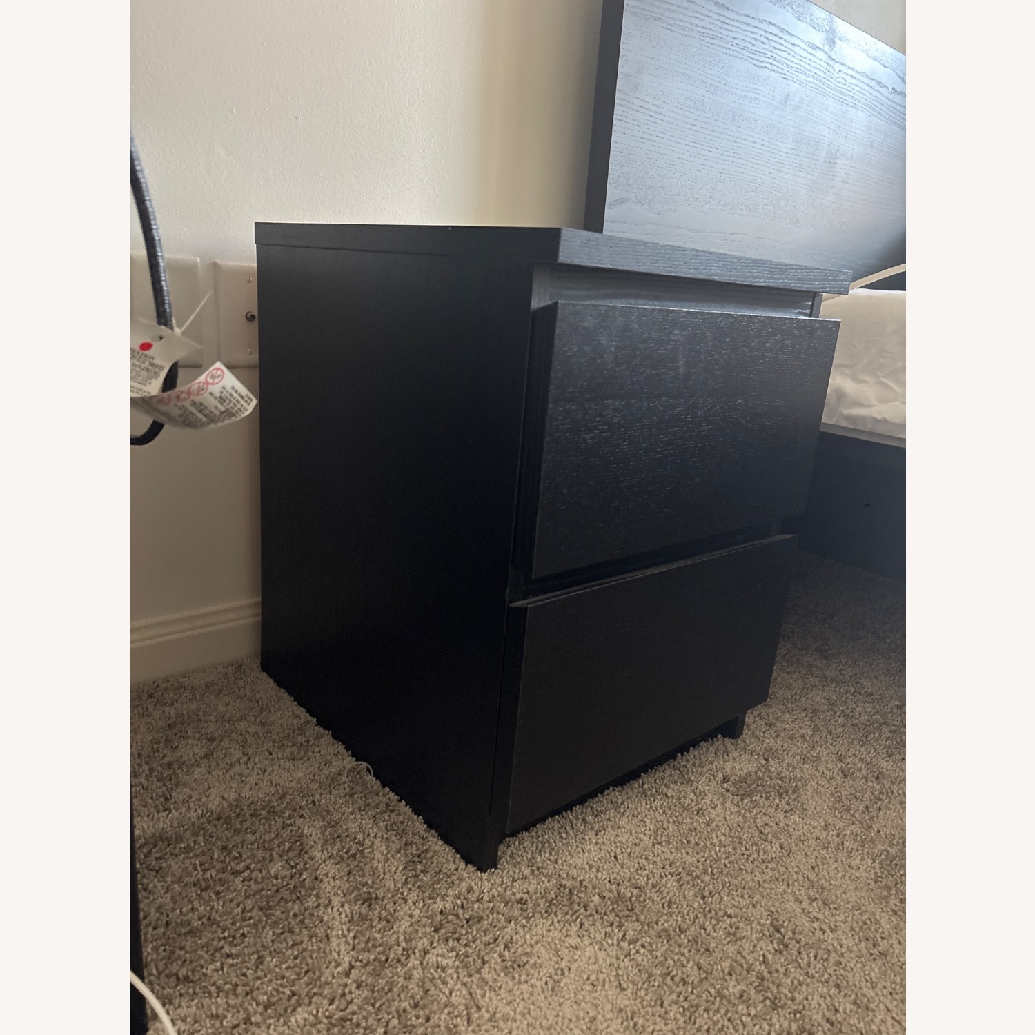 Dark Brown Wood Nightstands - image-3