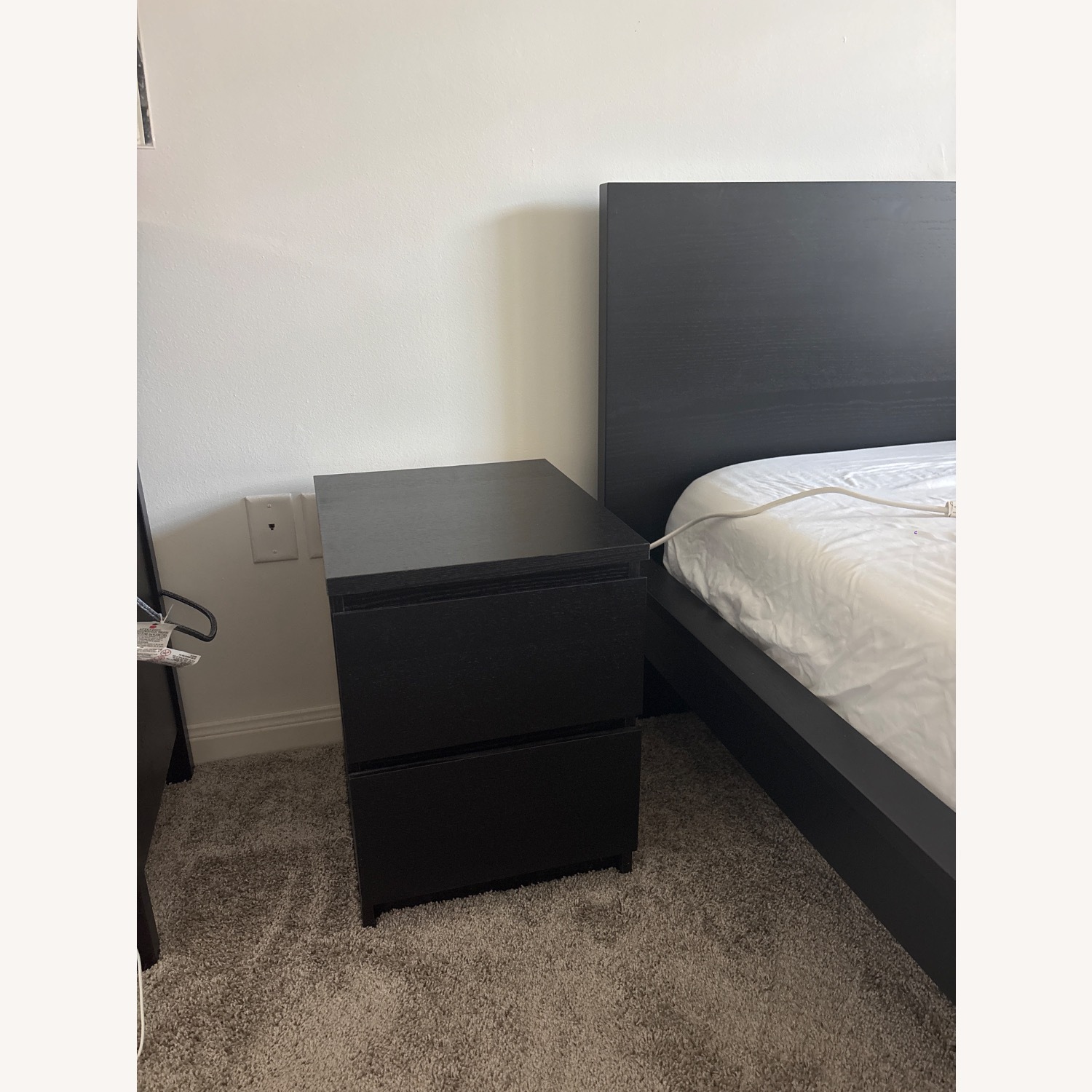 Dark Brown Wood Nightstands - image-4