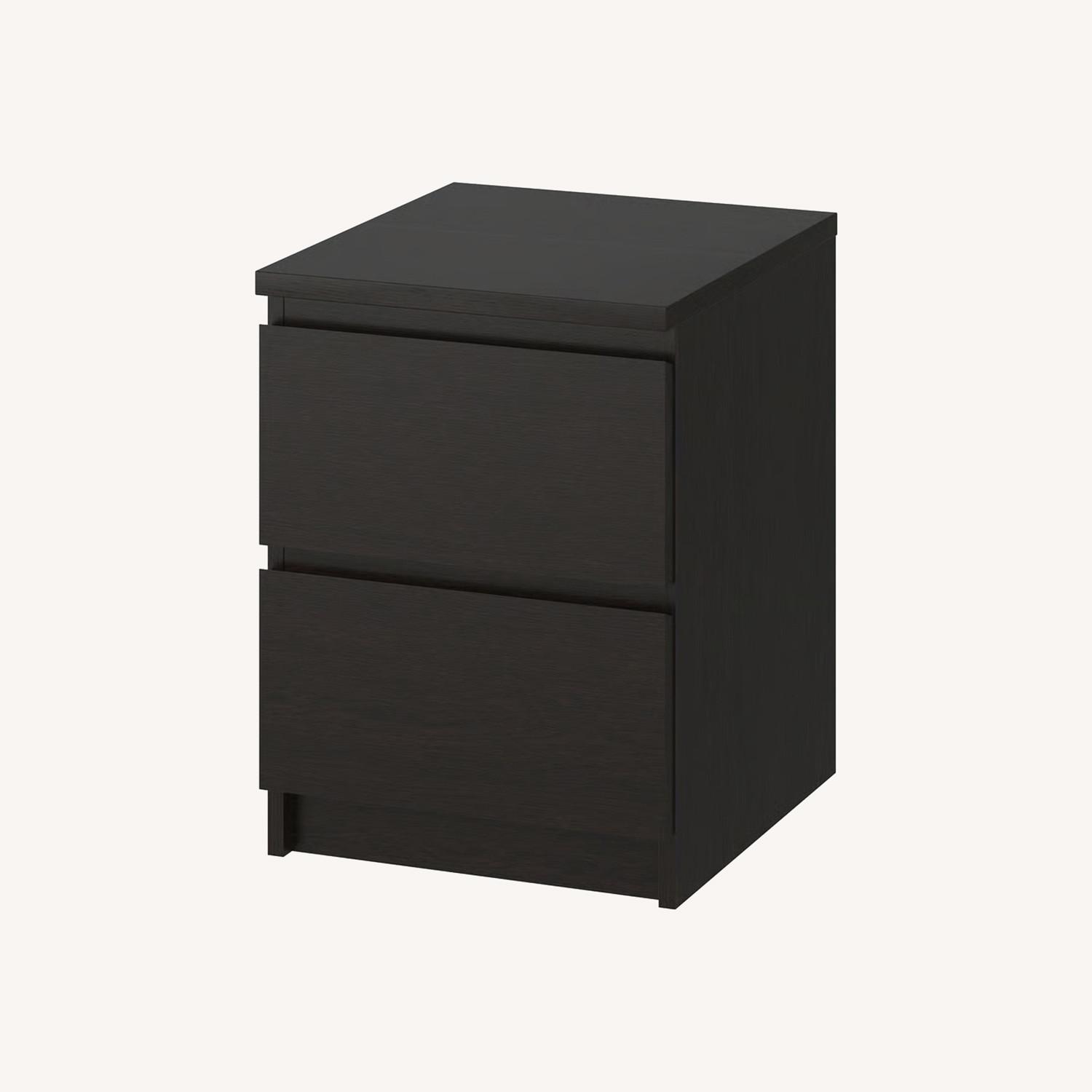 Dark Brown Wood Nightstands - image-0