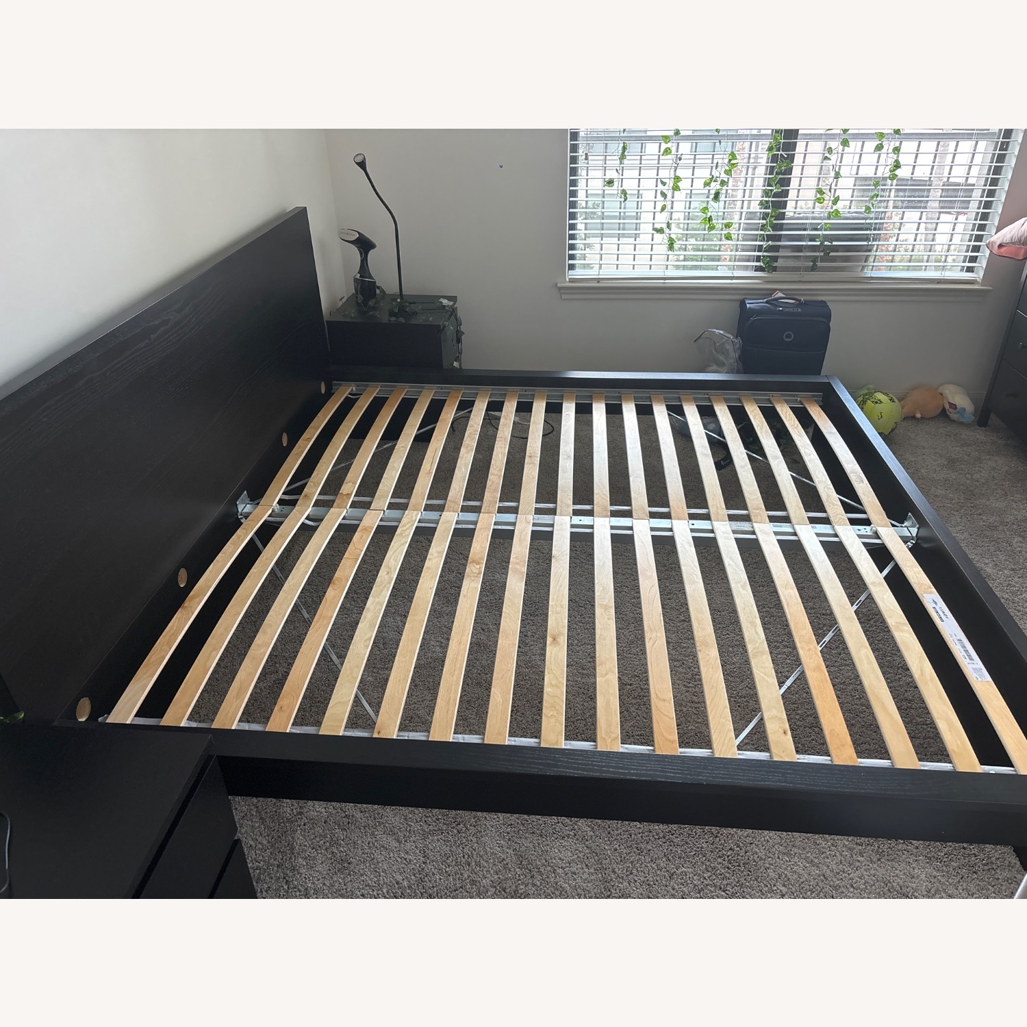 MALM King Sized Dark Brown Bed Frame - image-4