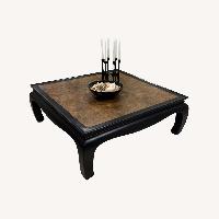 Vintage/Antique Black Wood Coffee Table