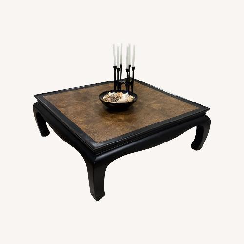 Used Vintage/Antique Black Wood Coffee Table for sale on AptDeco