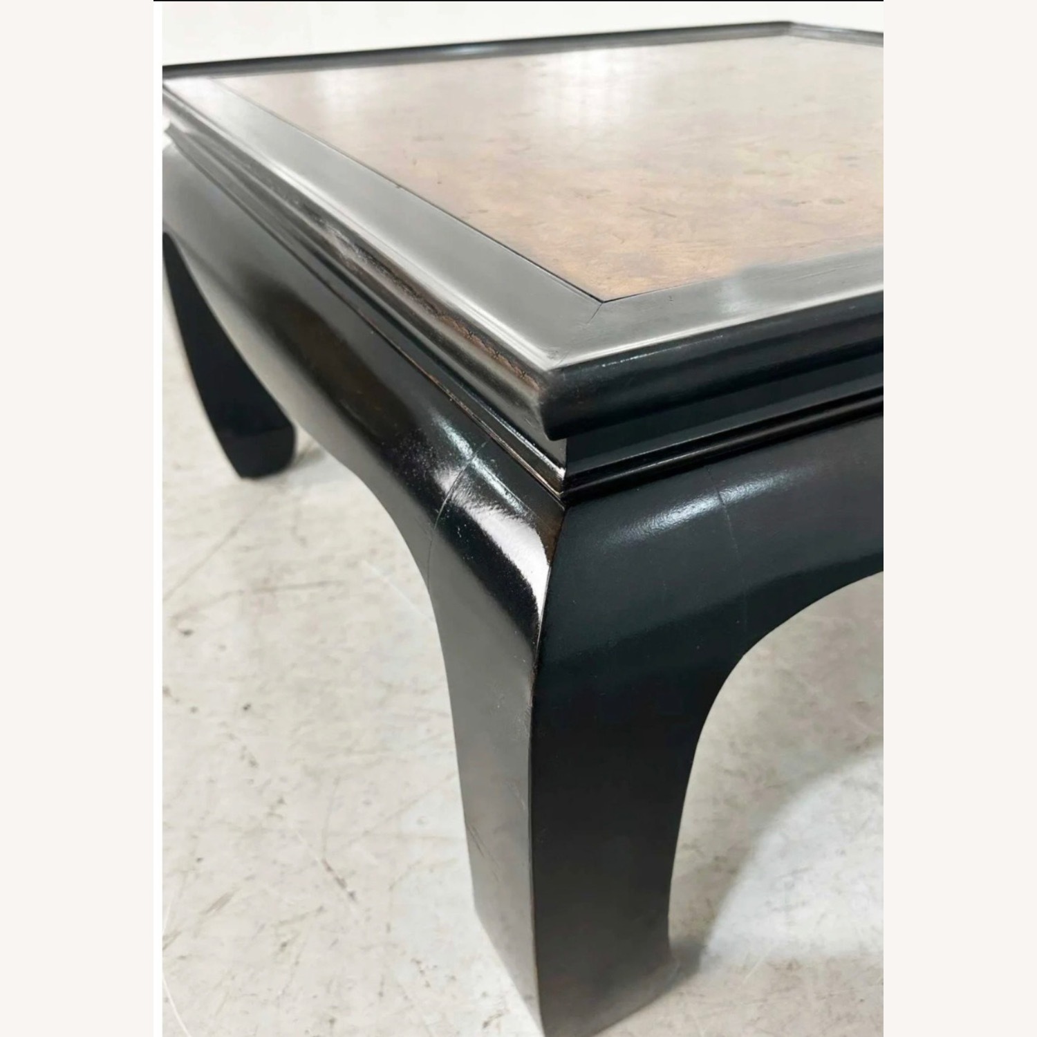 Vintage/Antique Black Wood Coffee Table - image-3