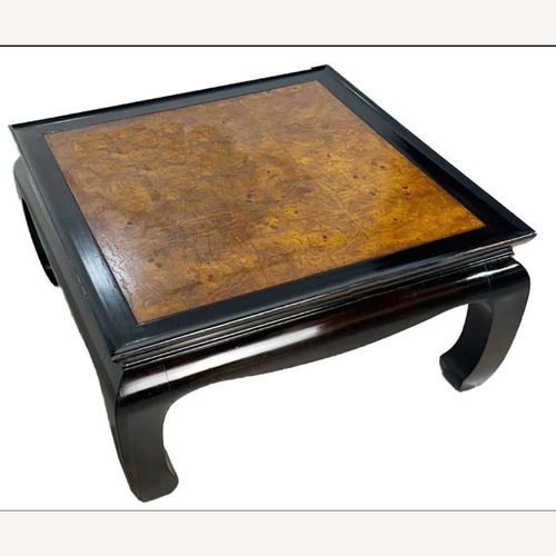 Used Vintage/Antique Black Wood Coffee Table for sale on AptDeco