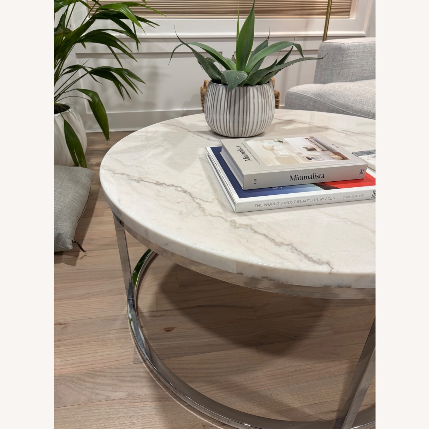 Macy's Echo Cocktail Metal Table - image-3