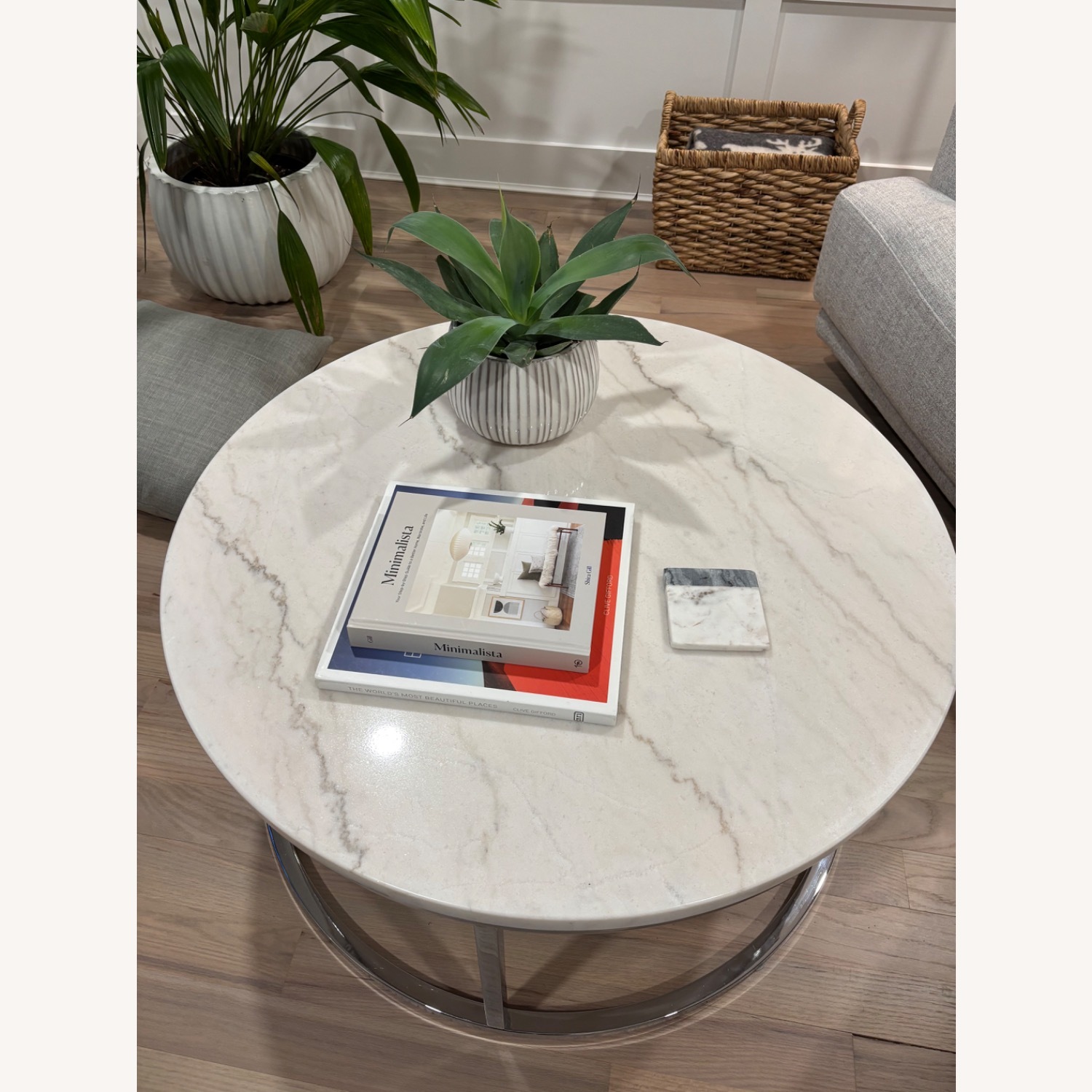 Macy's Echo Cocktail Metal Table - image-2