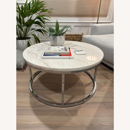 Used Macy's Echo Cocktail Metal Table for sale on AptDeco
