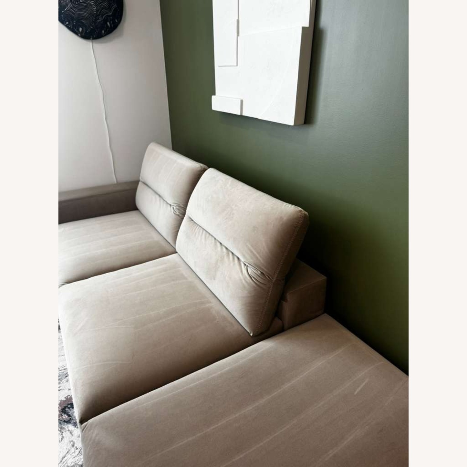 BoConcept Hampton Sand Velvet 3+ Seater Sofa - image-4