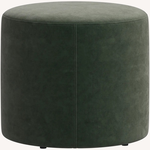 Used BoConcept Eden Green Velvet Ottoman for sale on AptDeco
