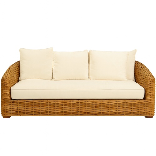Used Restoration Hardware White Wood 2 Seater Sofa for sale on AptDeco