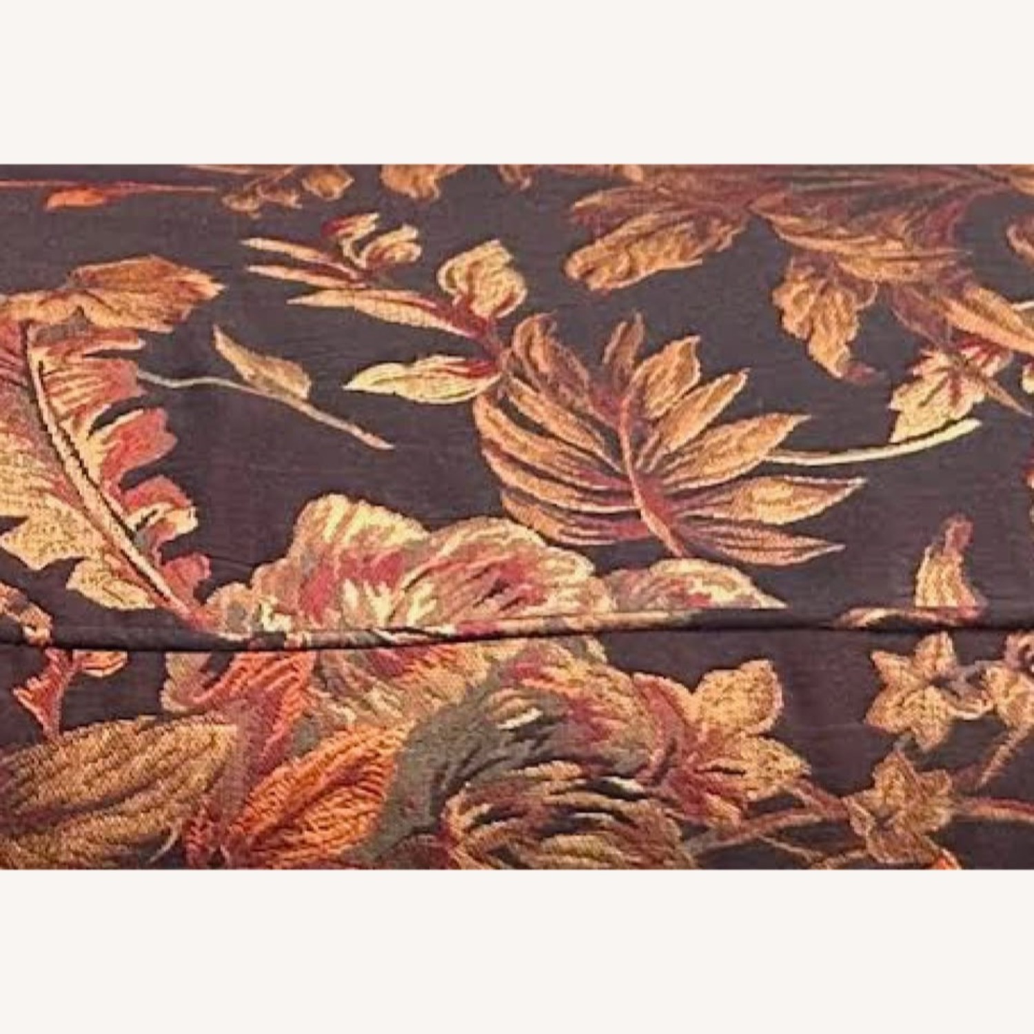 Old Hickory Tannery Floral Silk Brocade Settee - image-3