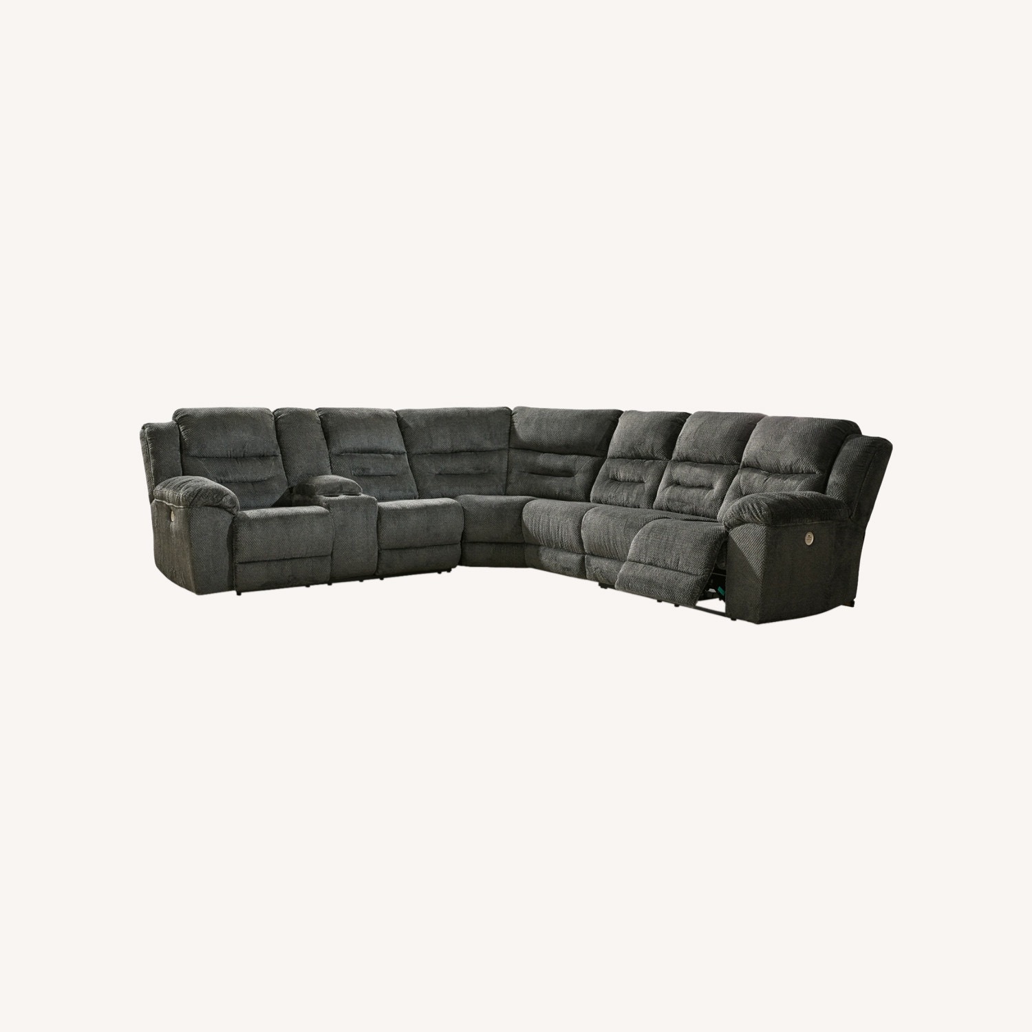 Ashley Furniture Nettington Dark Gray 3+ Piece Sectional - image-0