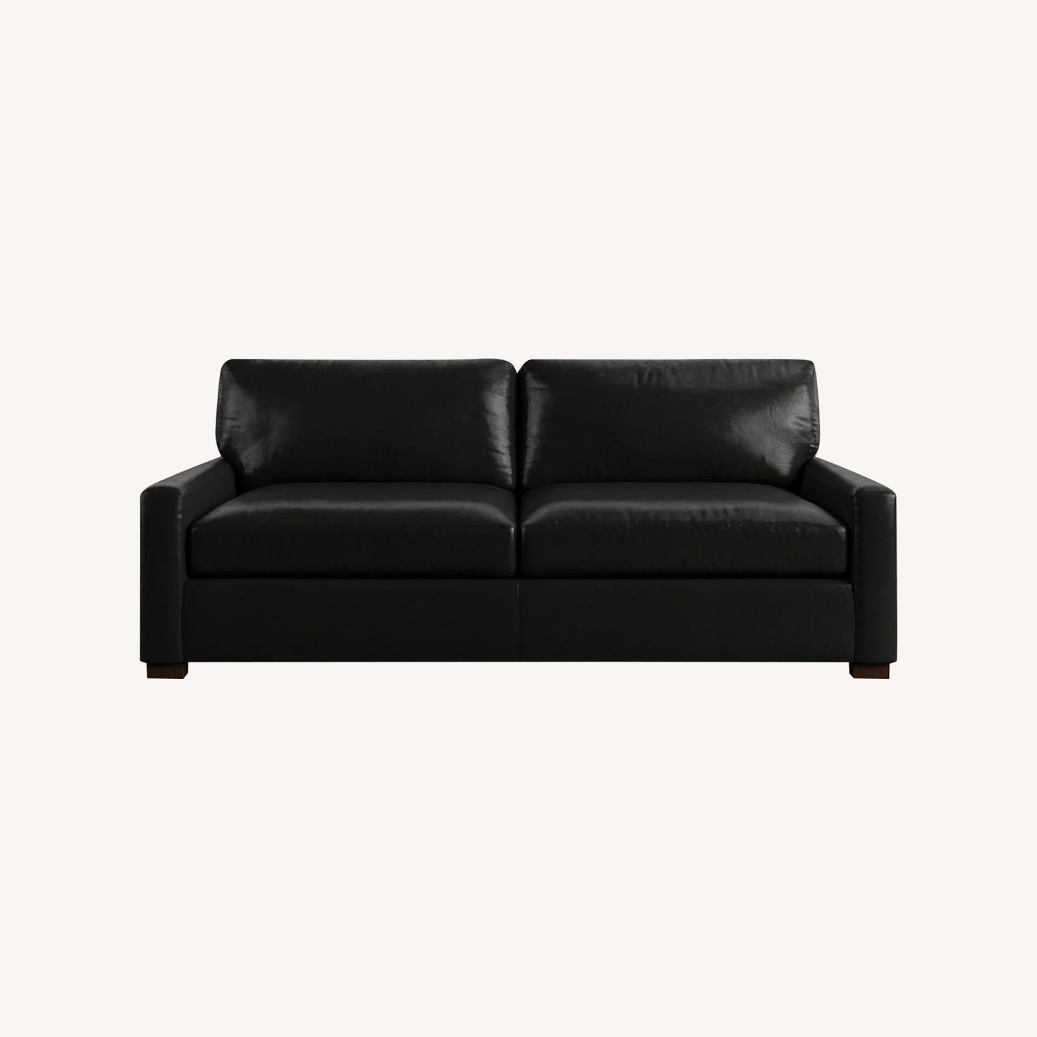 Pottery Barn Turner Leather Sofa - image-0