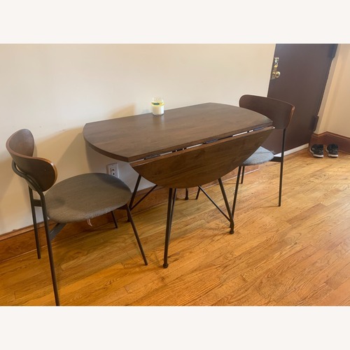 Used West Elm Jules Expandable Dining Table In Walnut for sale on AptDeco