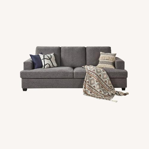 Used Wade Logan Light Gray Fabric 3+ Seater Sofa for sale on AptDeco