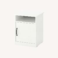 IKEA White Wooden Nightstand