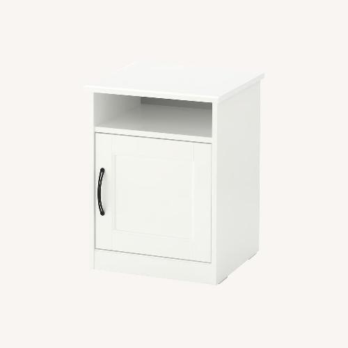 Used IKEA White Wooden Nightstand for sale on AptDeco