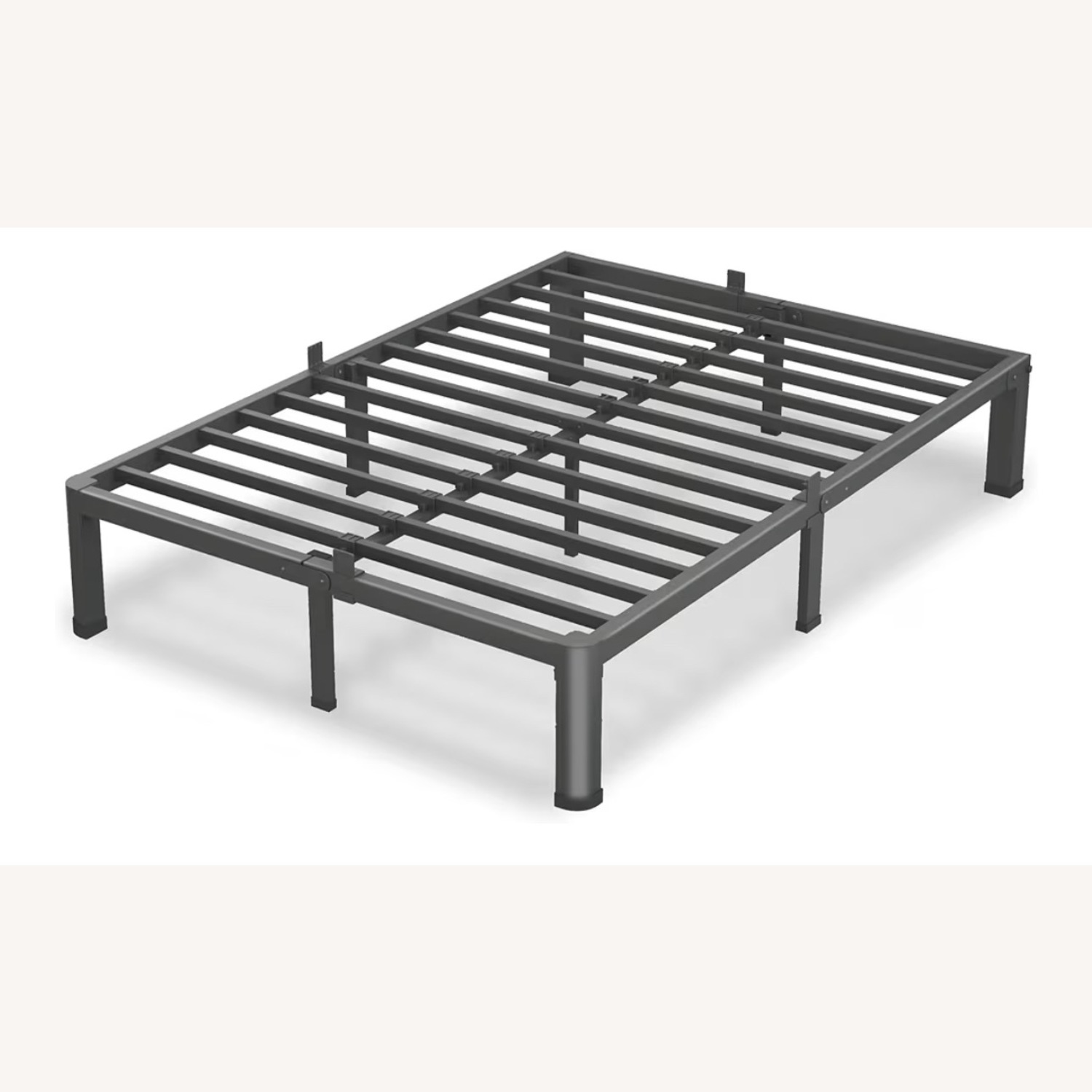 Black Metal Full Bed - image-1