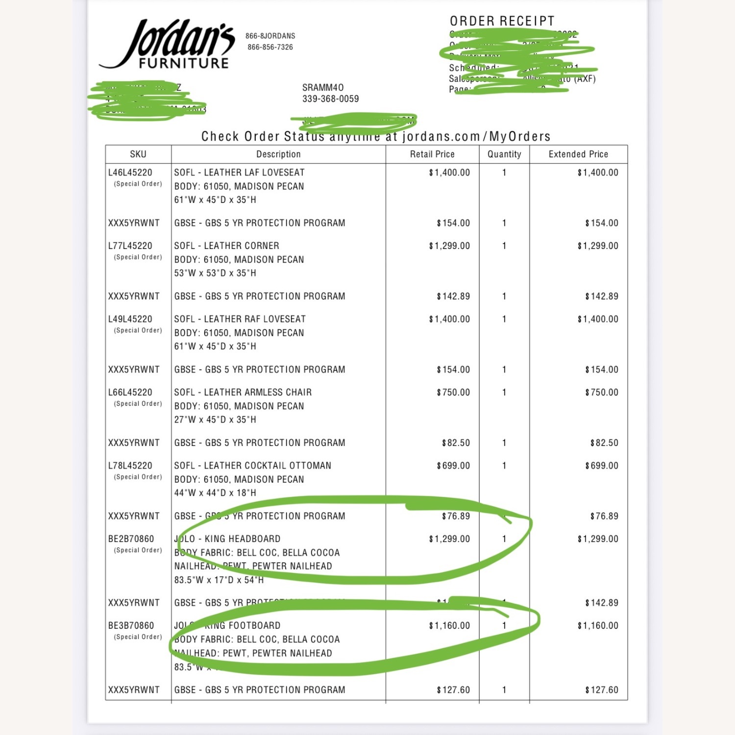 Jordan’s Custom Upholstered King Sleigh Bed - image-4