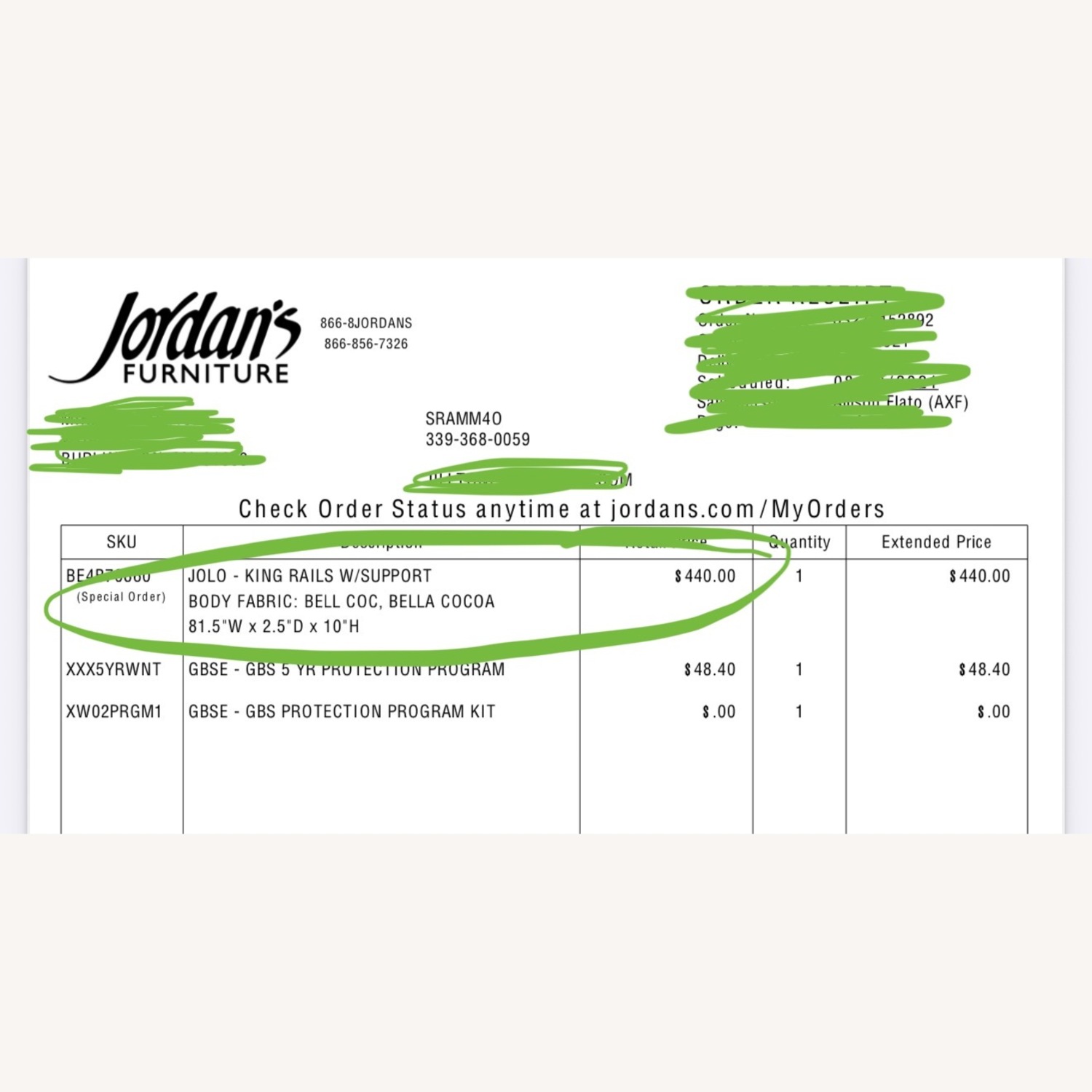 Jordan’s Custom Upholstered King Sleigh Bed - image-5