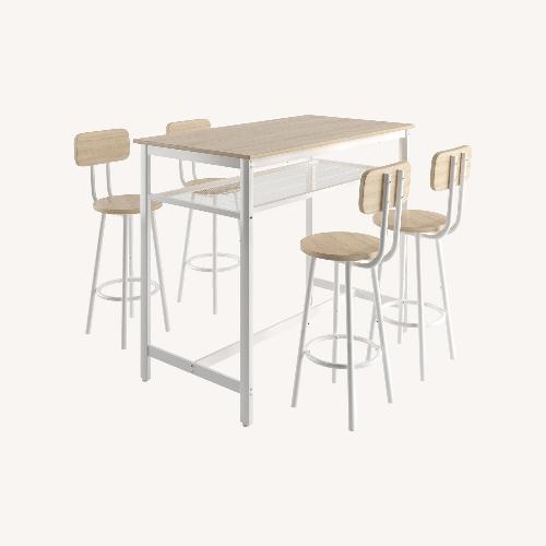 Used Natural Aluminum Dining Set for sale on AptDeco