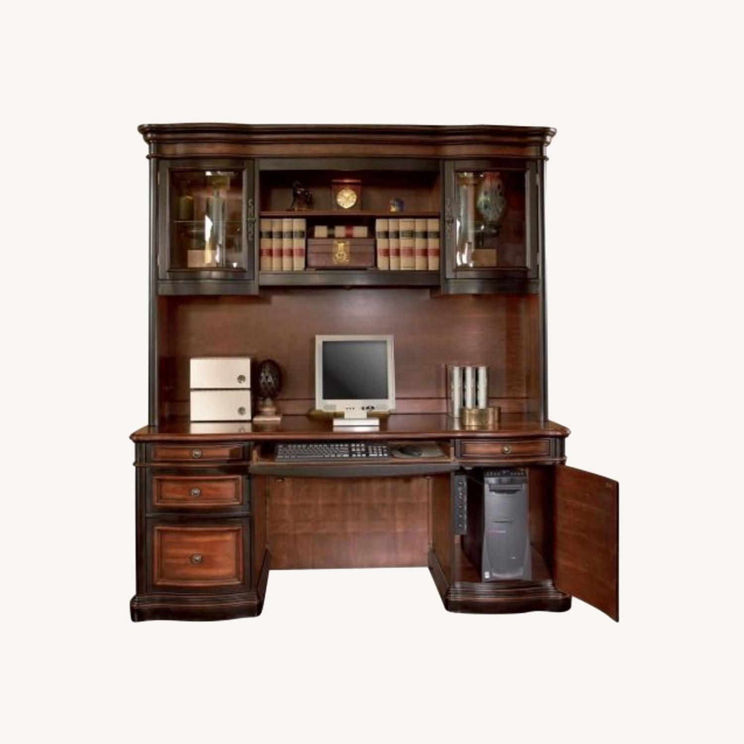 Coaster Gorman Home Office Executive Desk w/ Hutch - image-0