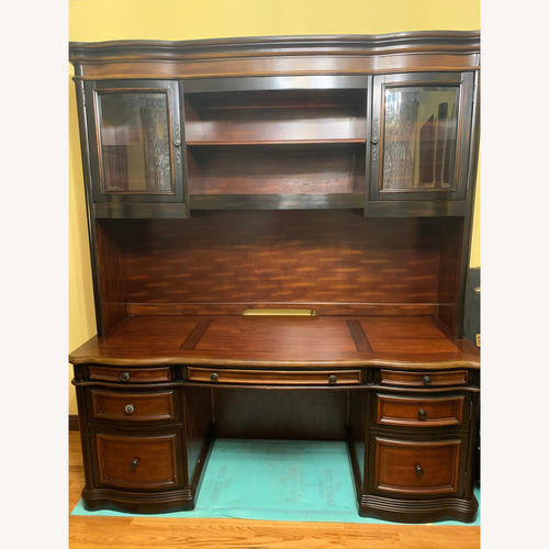 Used Coaster Gorman Home Office Executive Desk w/ Hutch for sale on AptDeco