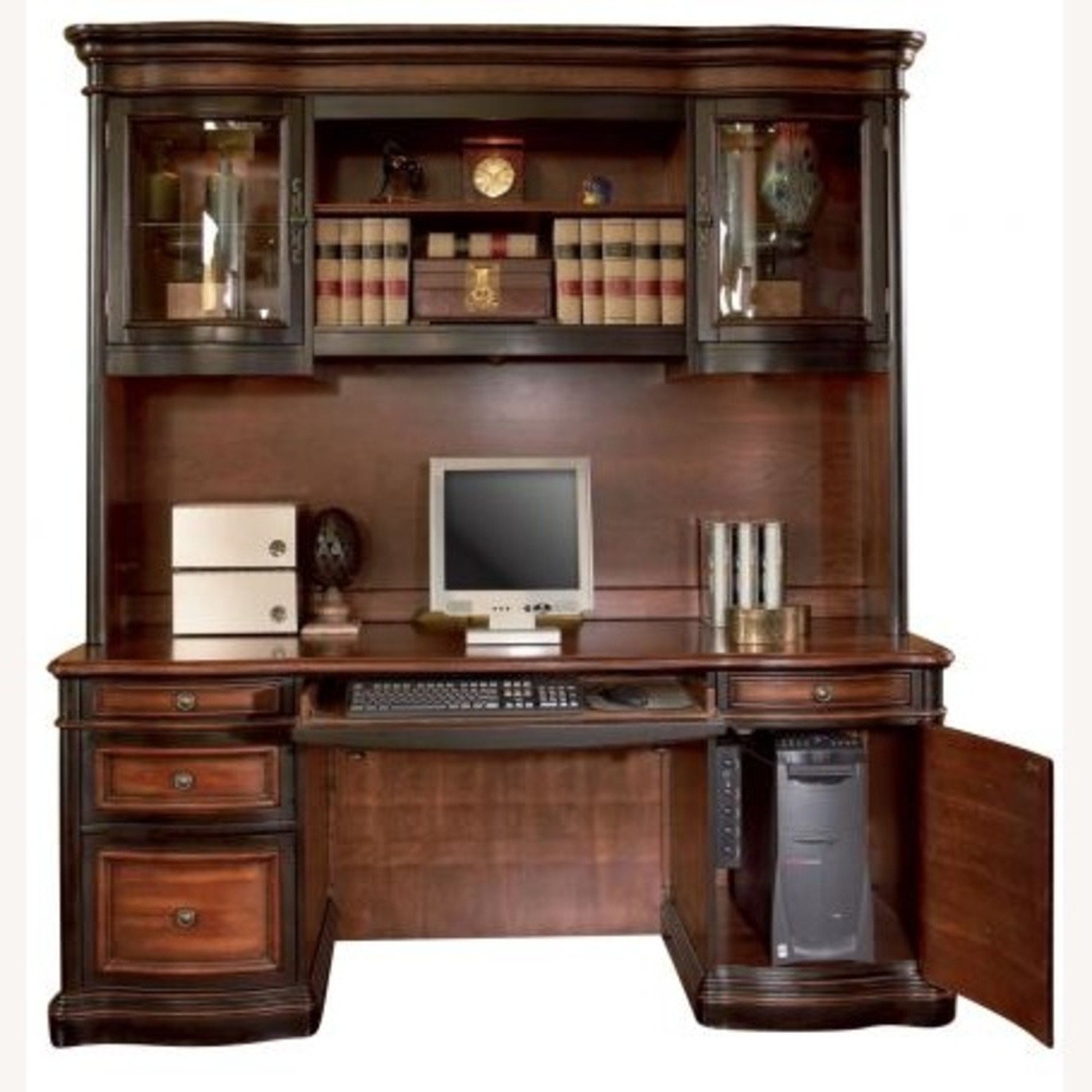 Coaster Gorman Home Office Executive Desk w/ Hutch - image-11