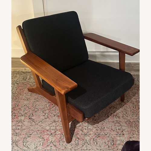 Used Organic Modernism Milton Dark Brown Armchair for sale on AptDeco