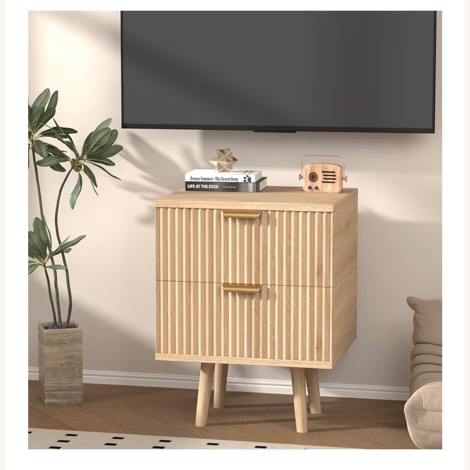 Wooden Fluted Dresser - image-3