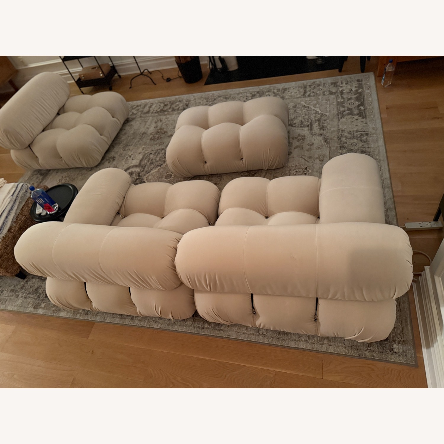 Natural Fabric 3+ Piece Sectional - image-6