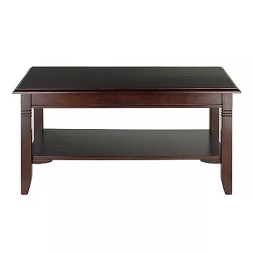 Used Black Wood Coffee Table for sale on AptDeco
