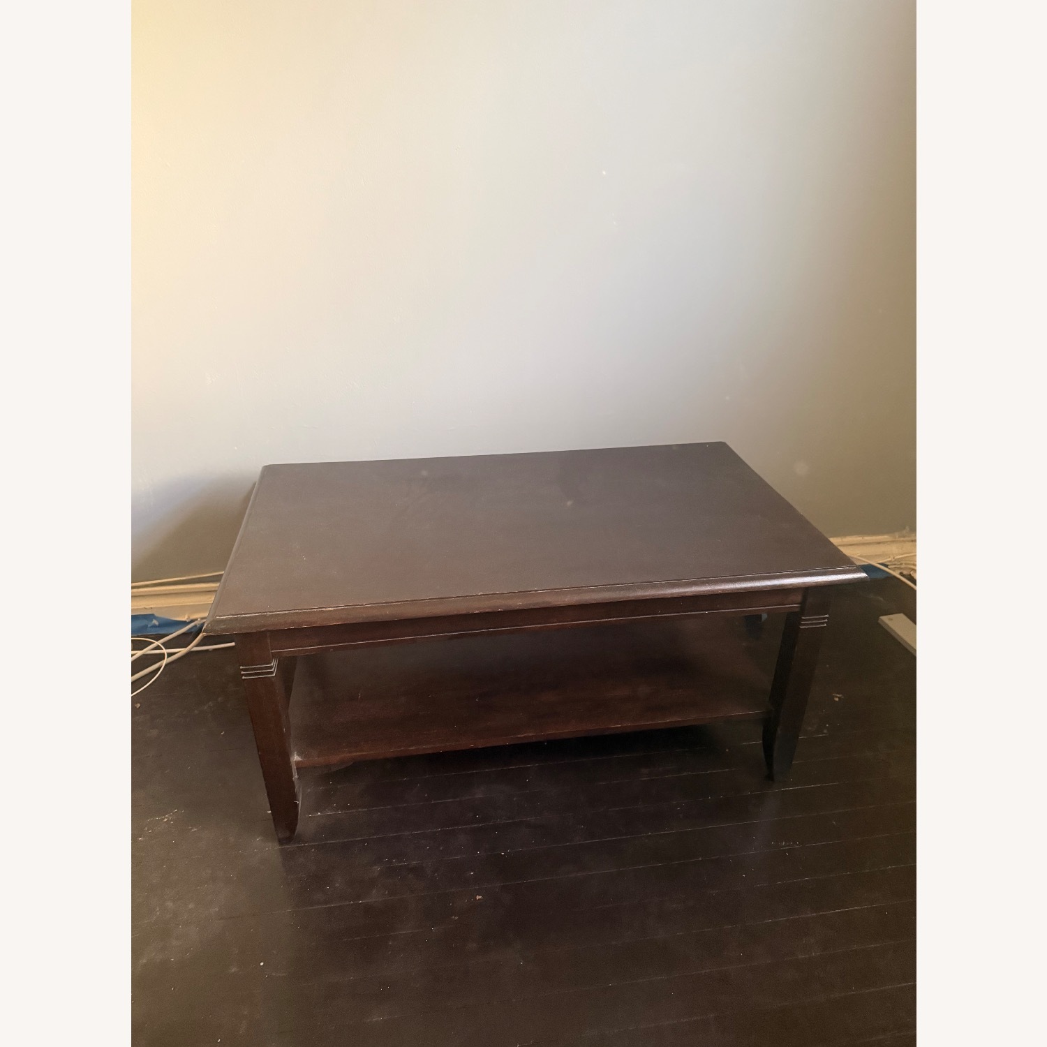 Black Wood Coffee Table - image-1
