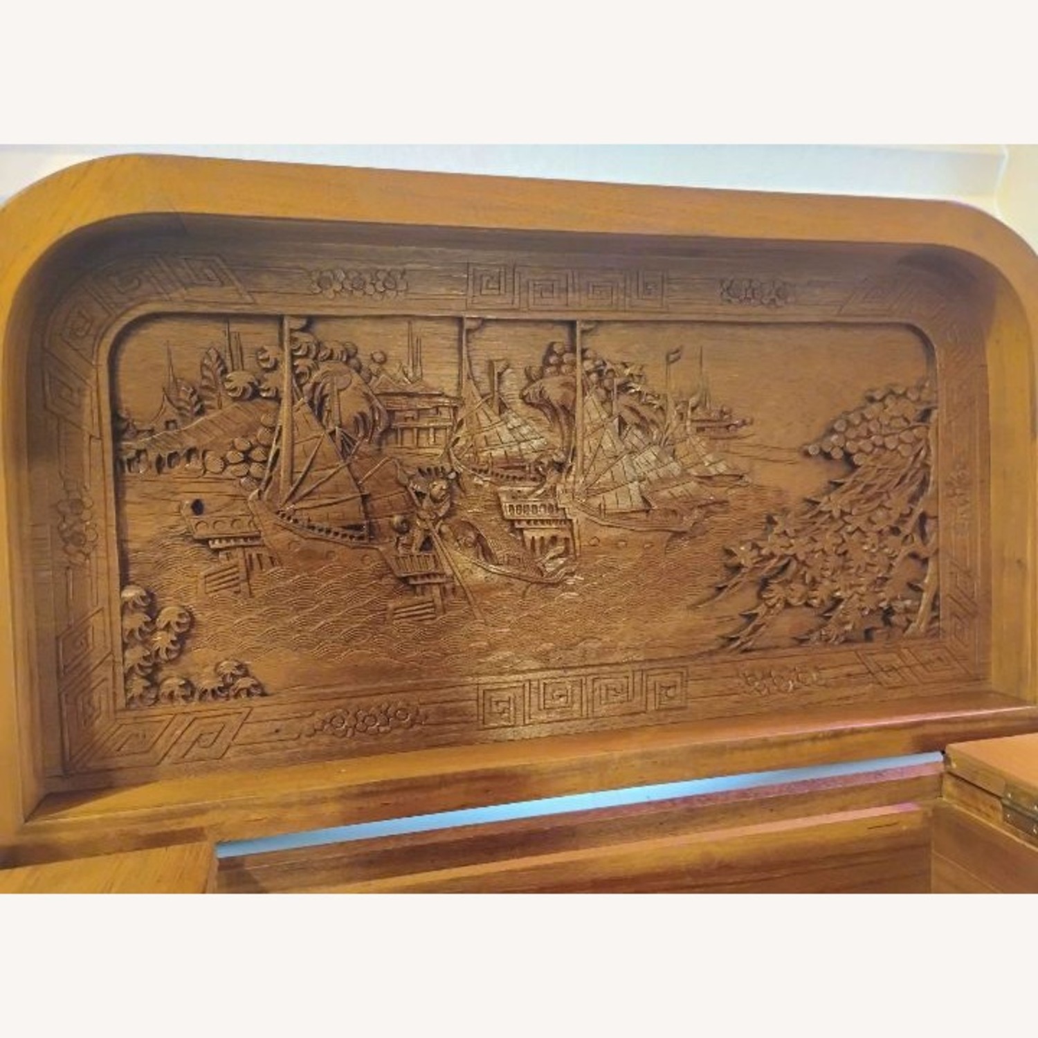 Vintage/Antique Youon & Co Wood Bar Cart - image-7