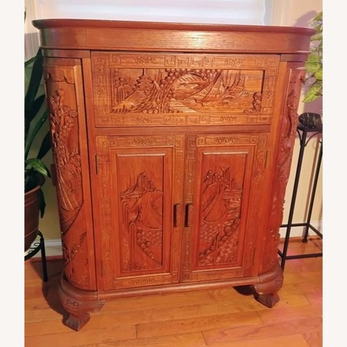 Used Vintage/Antique Youon & Co Wood Bar Cart for sale on AptDeco