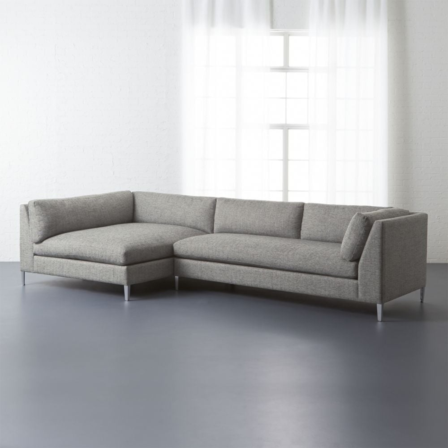 CB2 Decker 2 Piece Sectional Sofa - image-0