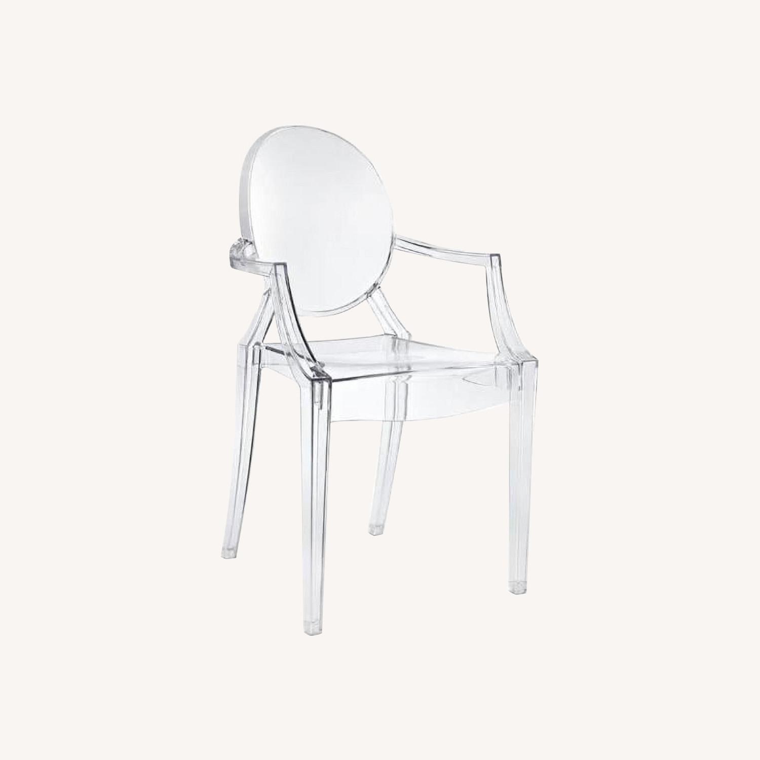 Set of 4 Modern "Ghost" Arm Chairs - image-0