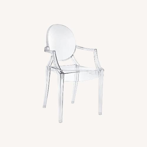 Used Set of 4 Modern "Ghost" Arm Chairs for sale on AptDeco