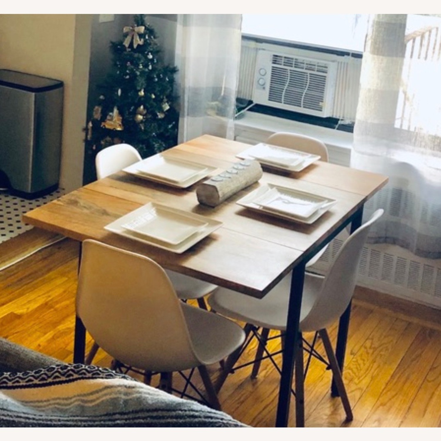 West Elm Box Frame Drop Leaf Extendable Table - image-1