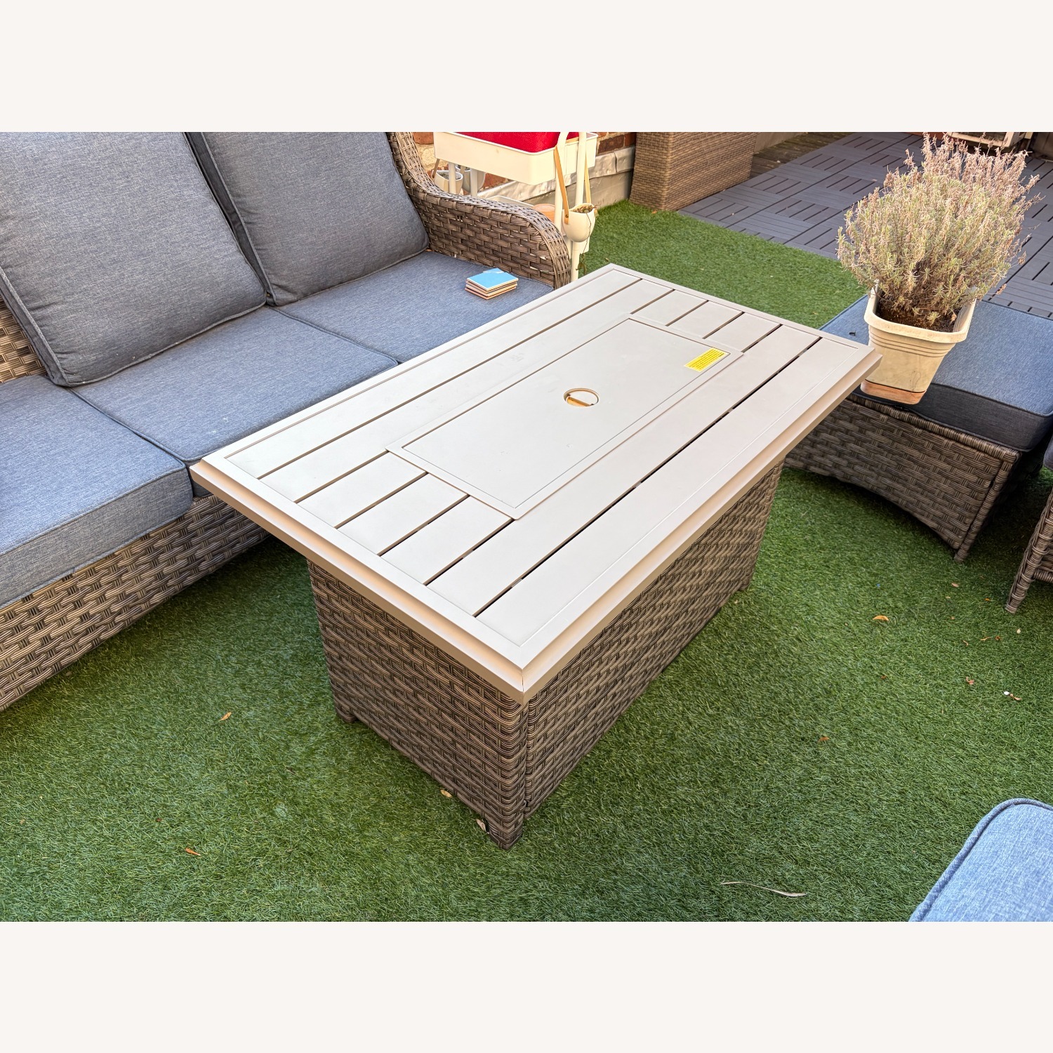 Outdoor Table Propane Gas Fire Pit – Wayfair - image-1