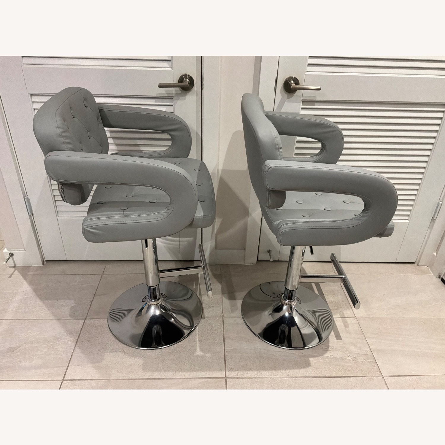 Light Gray Stools - image-4