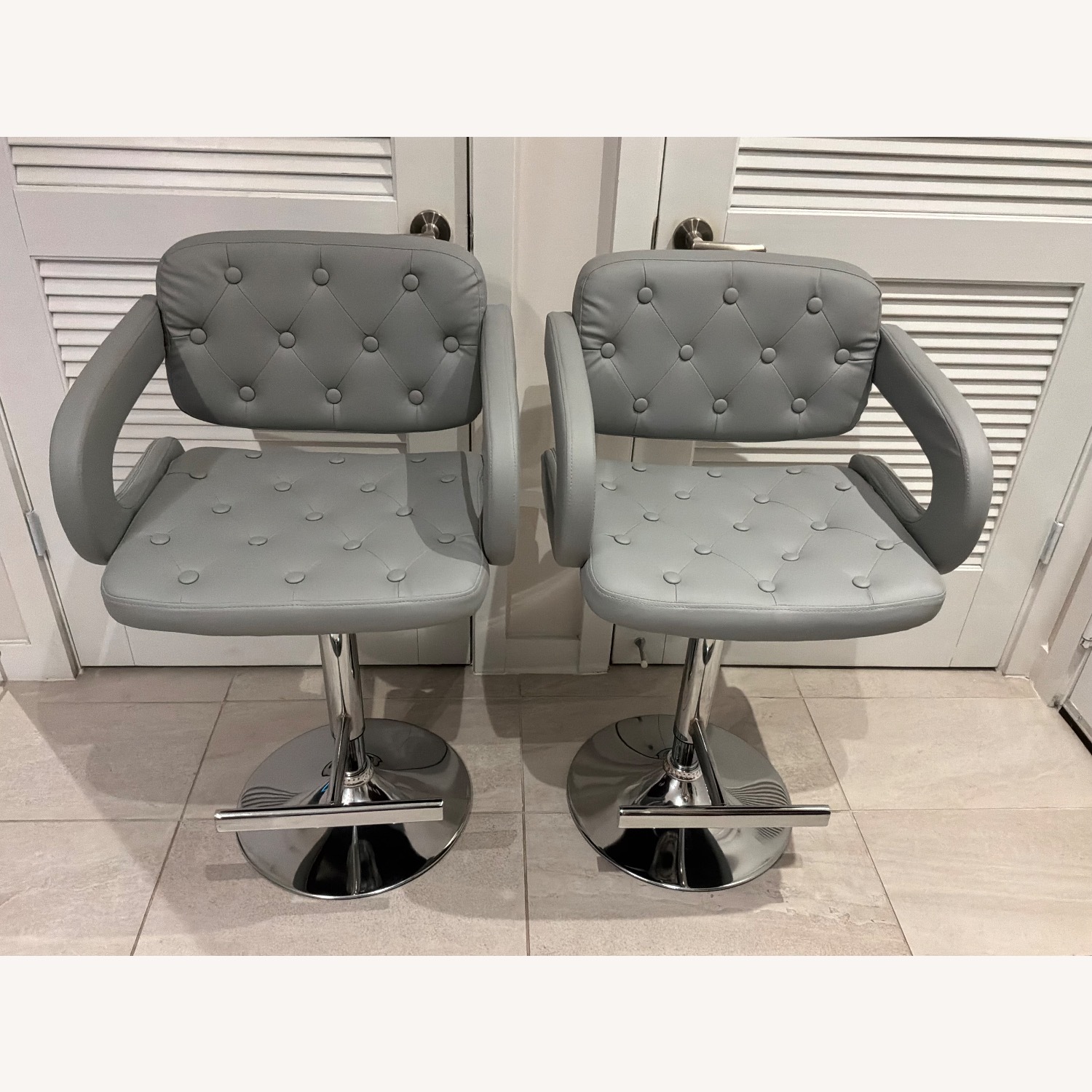 Light Gray Stools - image-1
