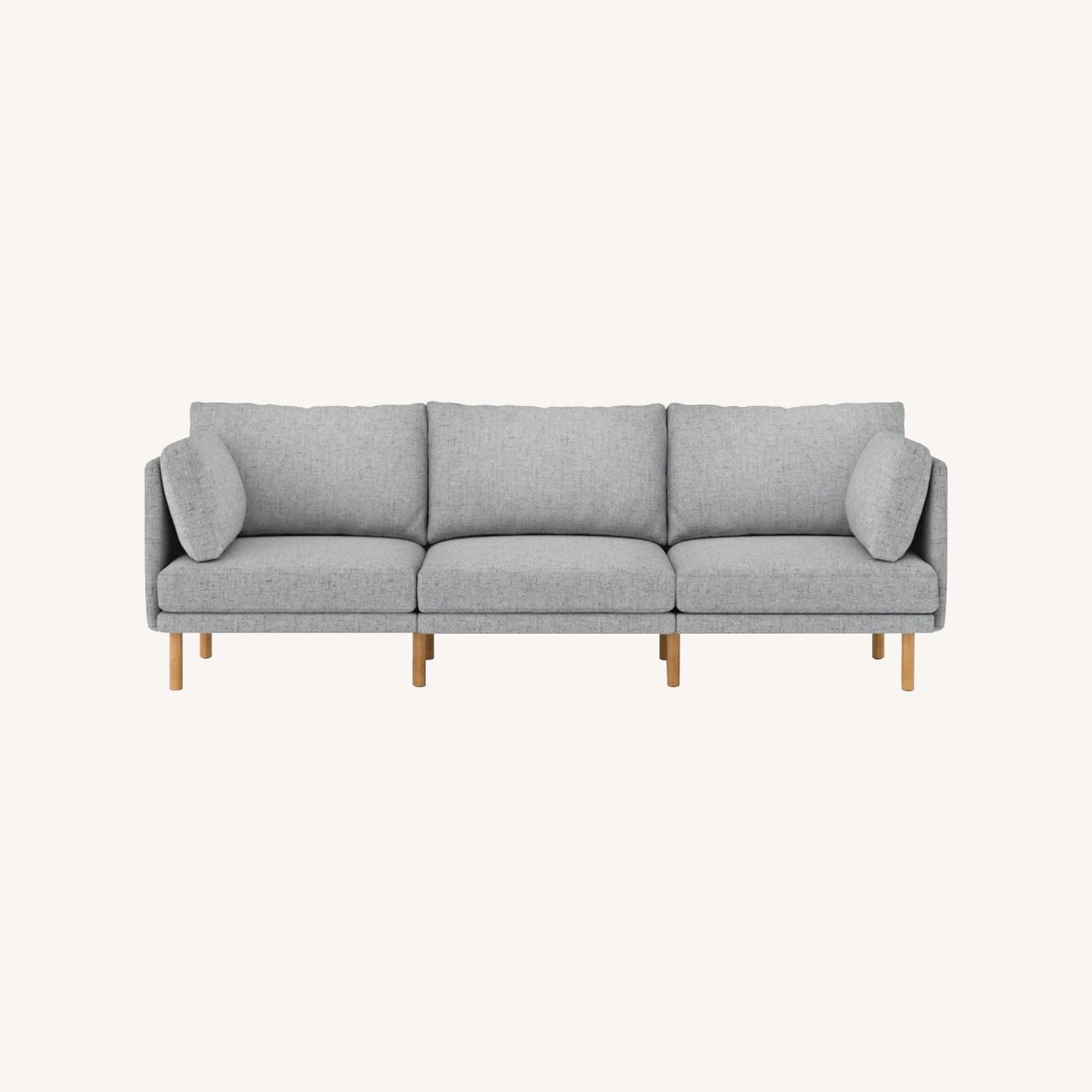 Burrow Field Light Gray Fabric 3+ Seater Sofa - image-0