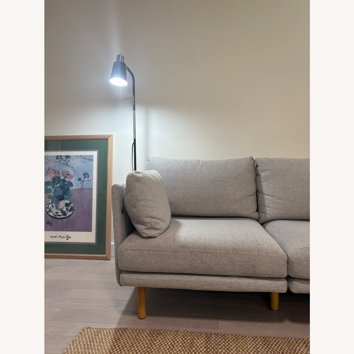 Burrow Field Light Gray Fabric 3+ Seater Sofa - image-3