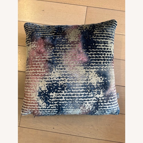 Used Scatterbox Nisha Blue/Pink Velvet Pillow for sale on AptDeco