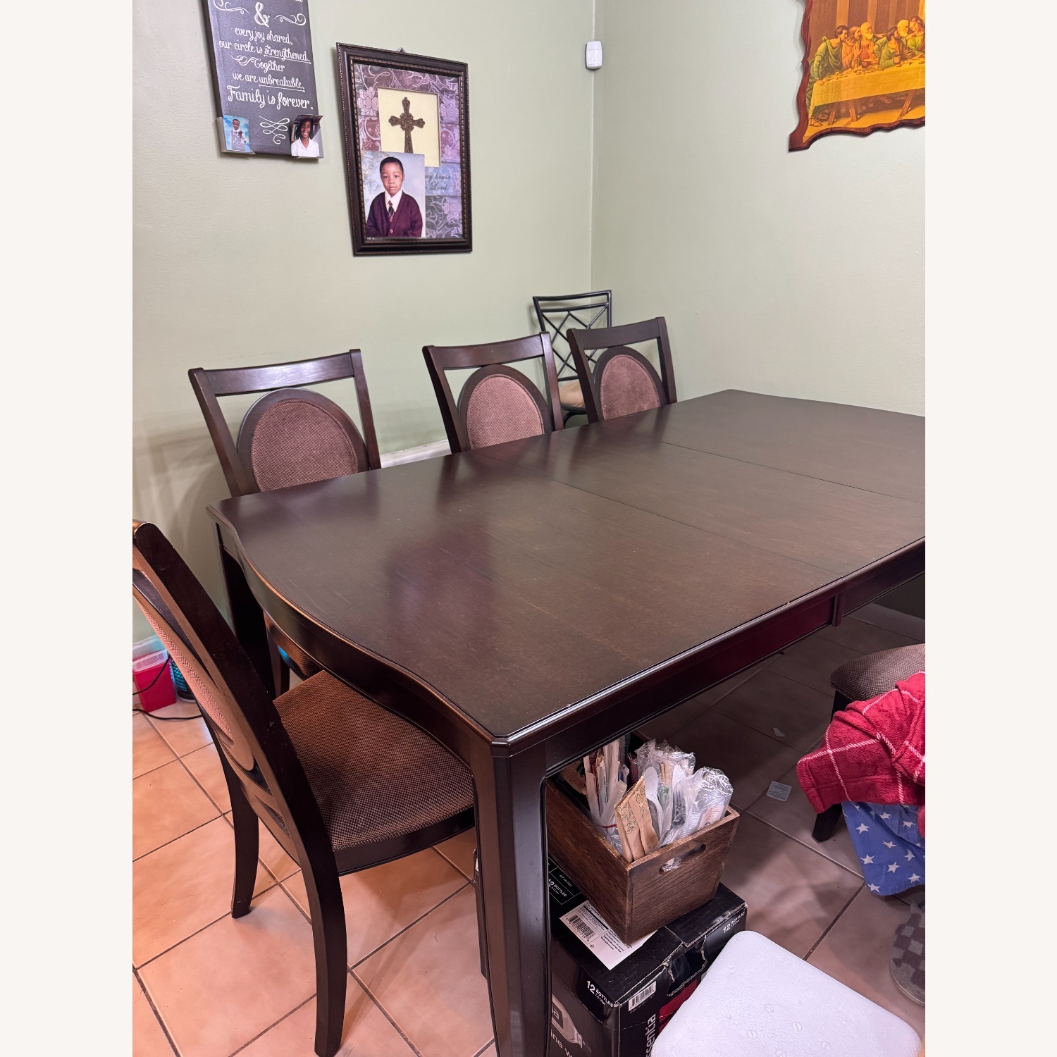 Bob's Discount Furniture Dark Brown Dining Sets - image-5